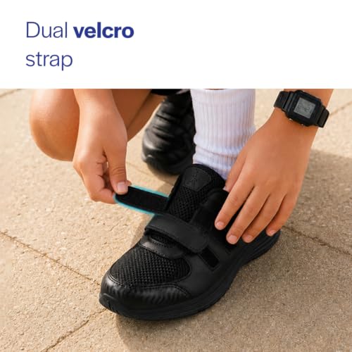 Image of FAUSTO Unisex School Uniform Shoes|Boys & Girls Non Lacing Breathable School Shoes|Hook and Loop Adjustable Fasteners School Shoes for Kids