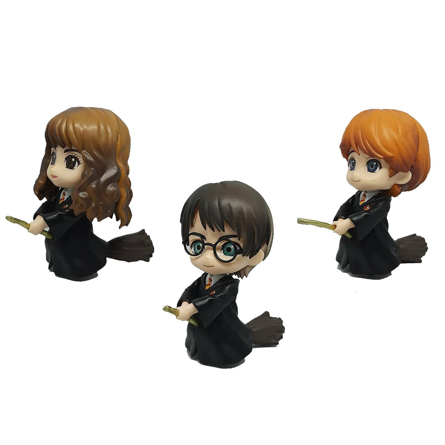 Kawaii Kart� | Harry Wizard Potter Action Figure - Broomstick Set Chibi Figures | Wizards Merchandise for Potterhead (Size - 10cm) (B09GJGRWNZ) Amazon Price History, Amazon Price Tracker