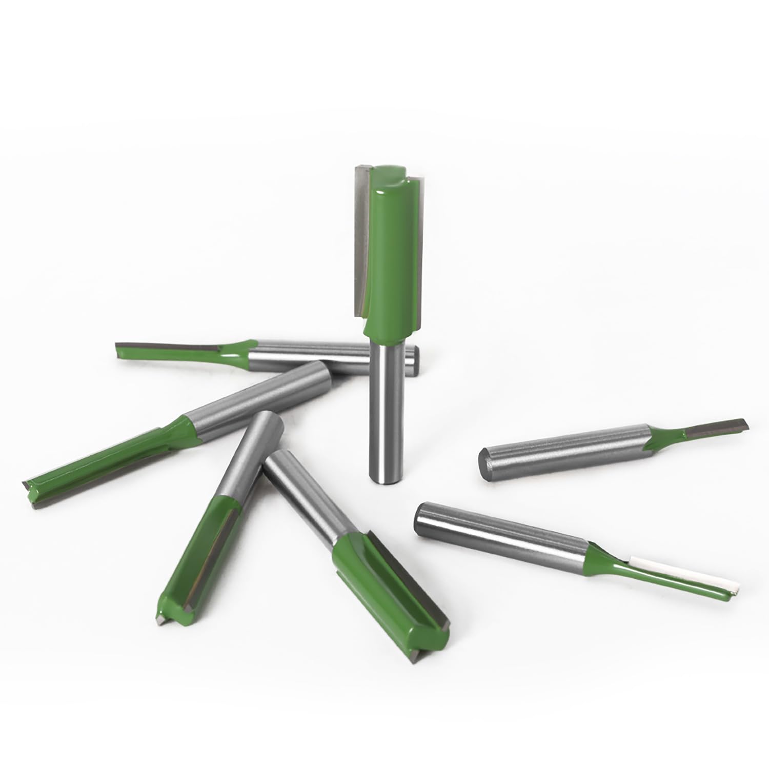 7-teiliges Fräser-Set Für Oberfräse - Nutfräser 6mm Schaft 3-12mm Für Holzbearbeitung