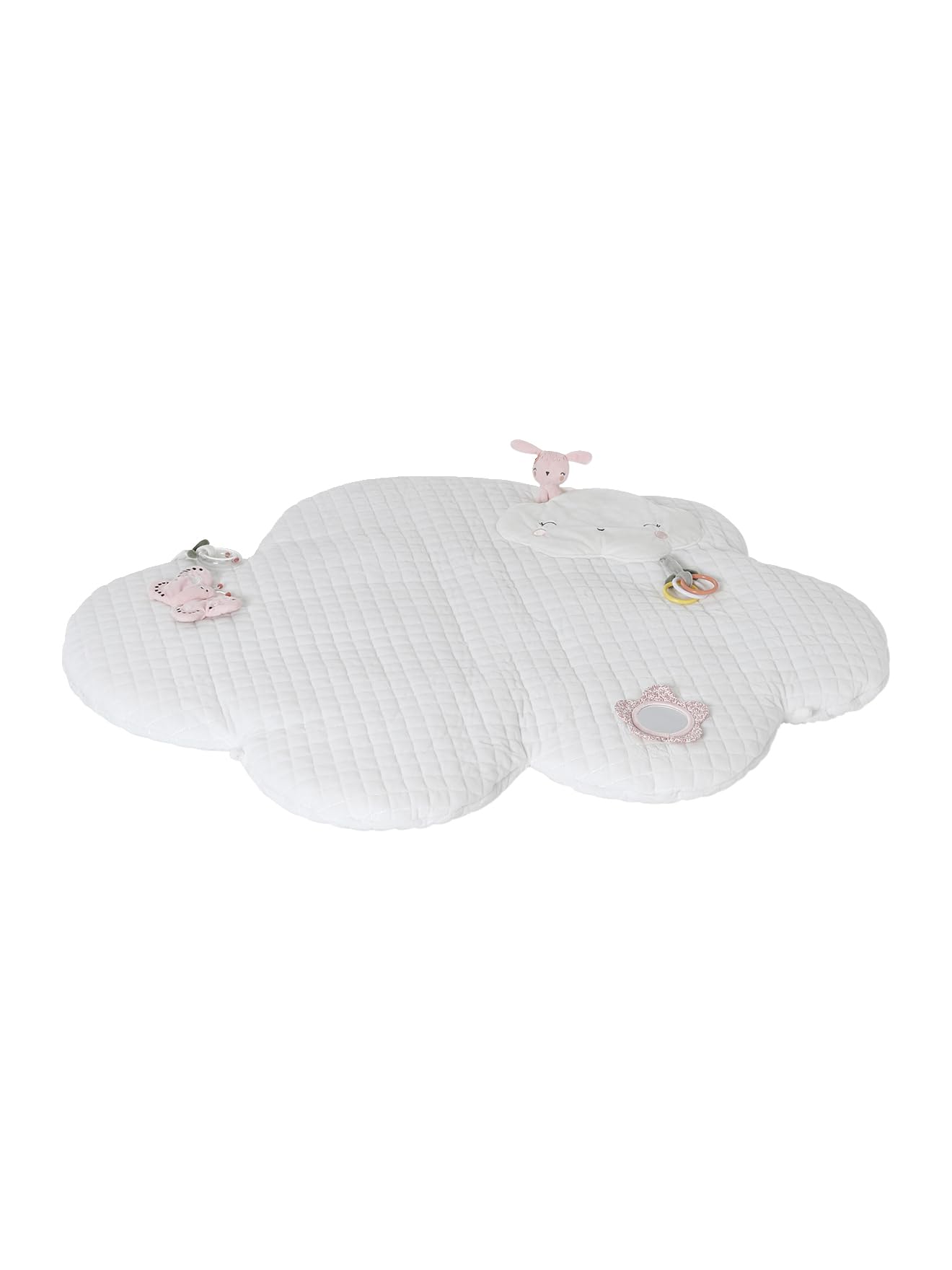 VERTBAUDET Jouet Bébé Tapis D'Éveil Nuage En Velours blanc TU