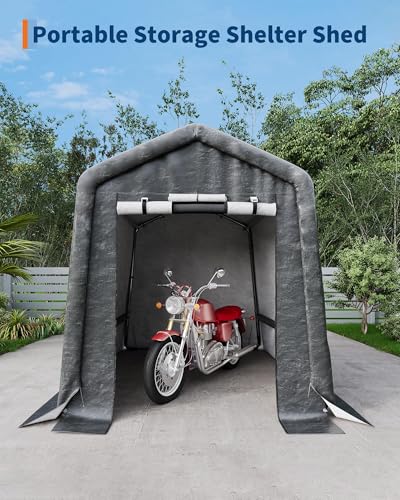 Image of 6X6 ft Heavy-Duty Portable Outdoor Storage Shed