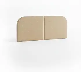 Cabeceira Estofada Suspensa Clean Orgânica 1.4m ou 1.6m para Cama Casal Queen Cores Cinza e Bege (Bege, Queen (padrão dos EUA))