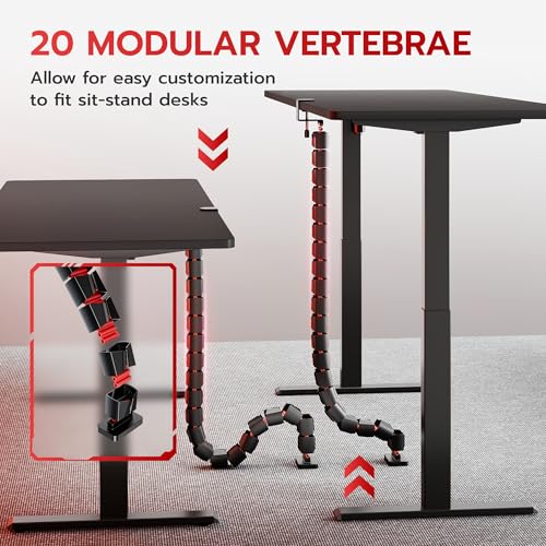 Evita enredos de cables con la abrazadera en vértebras ARES WING roja 3