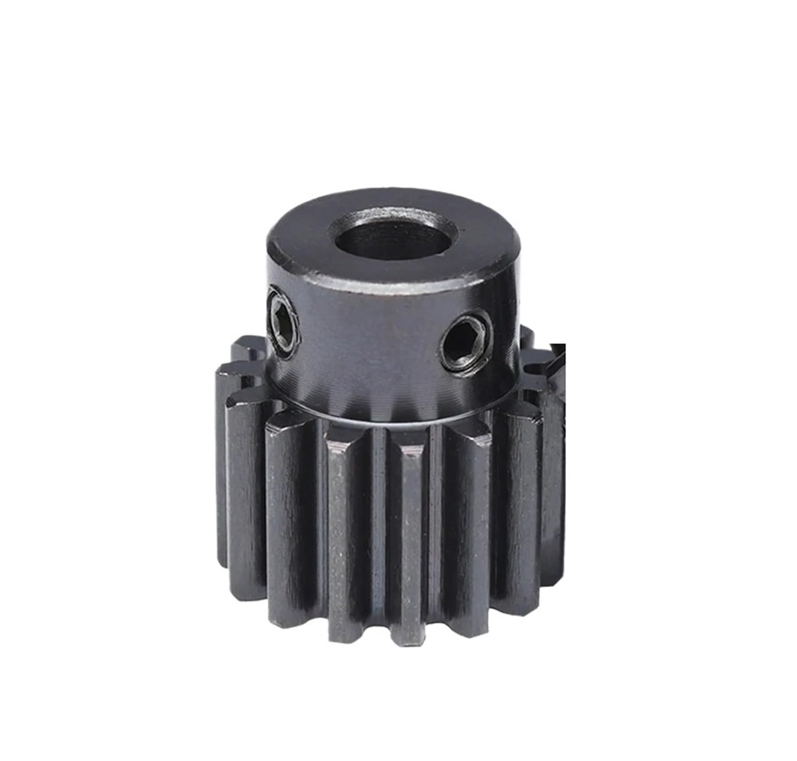 Ingranaggio elicoidale industriale Ingranaggio cilindrico da 1.5 moduli 1.5M-15T/16T Acciaio al carbonio annerimento ad alta frequenza Diametro dell'ingranaggio di tempra 5/6/6.35/7/8mm ( Size : 1.5M1