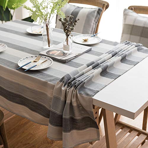 ZAMAC Mantel Mesa Cuadrado para Cocina Salón Decoración Estampado Manteles Impermeable Lavable Gris, 90x90cm