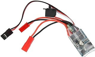 RC Brushed ESC, 30A 4-8V ESC Two Way RC Brushed Motor Speed Controller for 1/16 1/18 1/24 Car Boat (Without Brake)