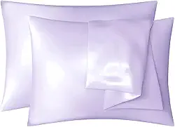 Par de Fronhas de Cetim Antifrizz Premium (Lilás)