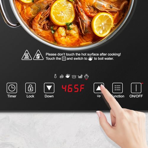 Cocina de inducción 1800W con control táctil y temporizador miniatura 6