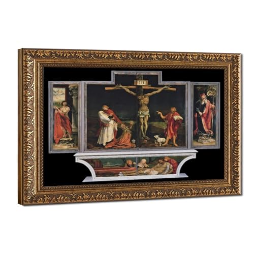 Impression sur toile retable d'Isenheim Matthias Grünewald décoration murale cadre