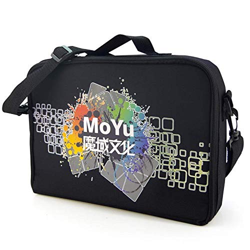 Moyu Cube Bag 36x25x7.5cm Size Black Shoulder Hand Bag for All Layer Puzzle Cube - Thumbnail 2