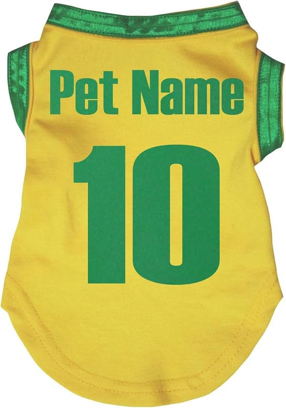 Camisa Personalizada para Perro Cachorro con Tema Nacional (Brasil, XL)