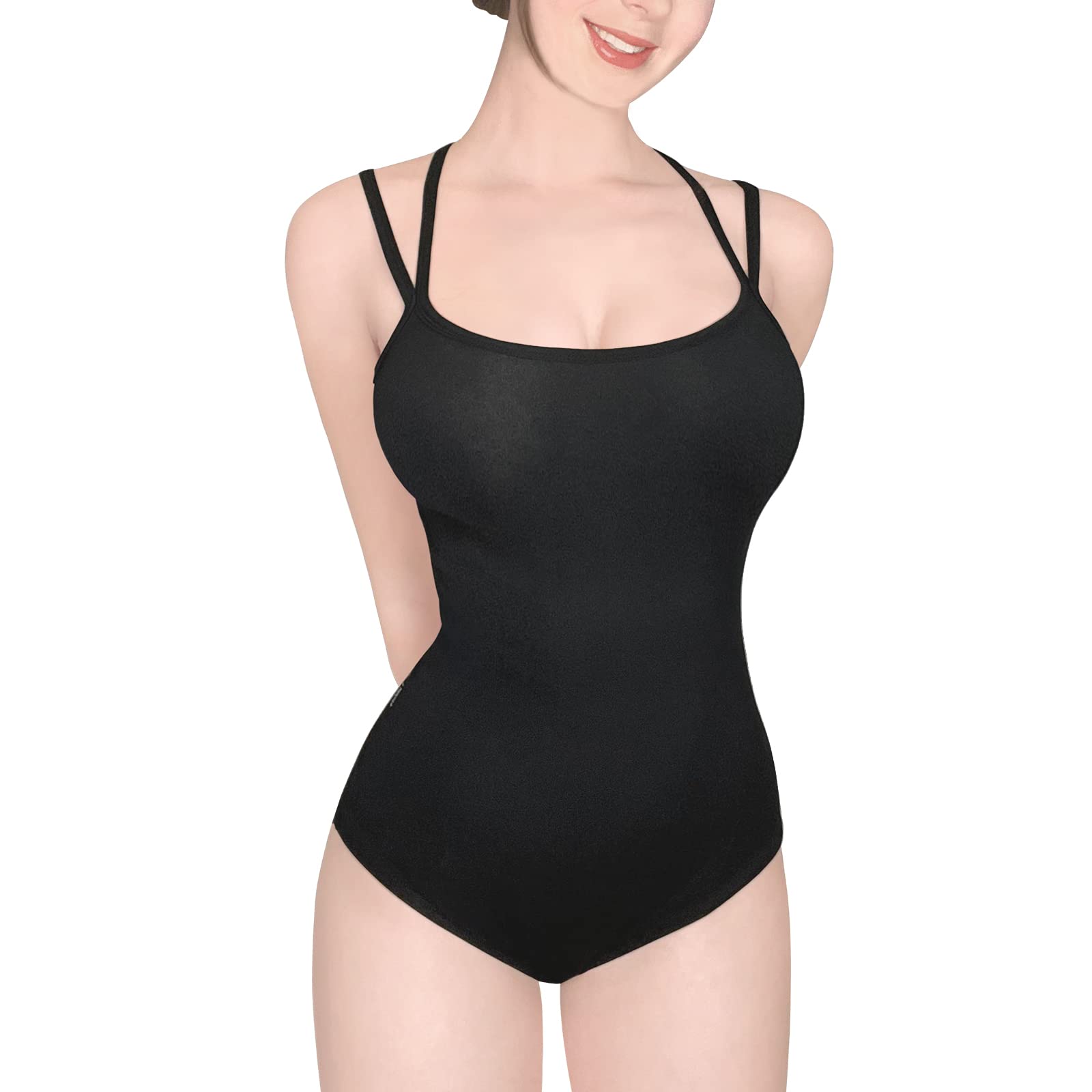 LittleForBig Bawełniany śpioszki Onesie Piżama Bodysuit-Strappy Camisole Bodysuit