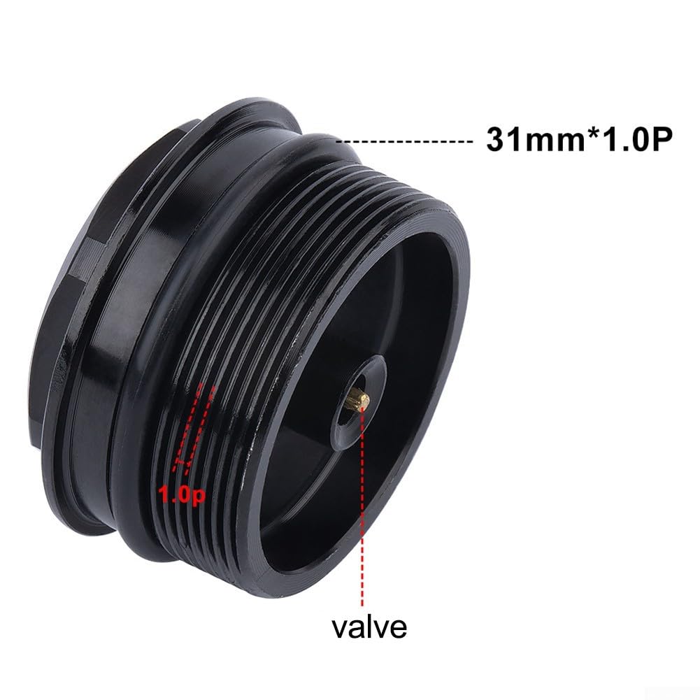 Válvula de horquilla delantera de bicicleta, tapa de aire rosca 28.8xP1.0mm