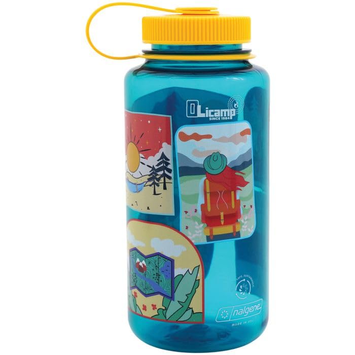 Nalgene 32 oz Wide Mouth Water Bottle | BPA-Free, Durable & Leak Proof, Olicamp Free to Roam — image 1
