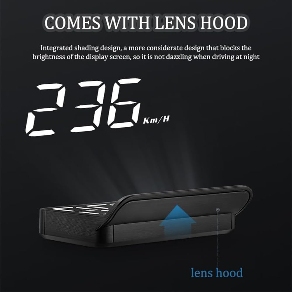 Head Up Display Coche Hud Velocímetro para Subaru Impreza 2.0i 2010–2016, Pantalla Proyector Parabrisas Auto con GPS Display De Velocidad Automotriz para Tablero