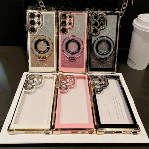 Coque rigide Samsung S23 Plus noire transparente résolvant le manque de support