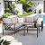 Patio Furniture Set, 6-piece Metal Sectional Furniture Sofa with Coffee Table, L Shaped Outdoor Couch with Olefin Cushion, Highback Frame, Outdoor Patio Conversation Sets for Balcony Backyard, Grey