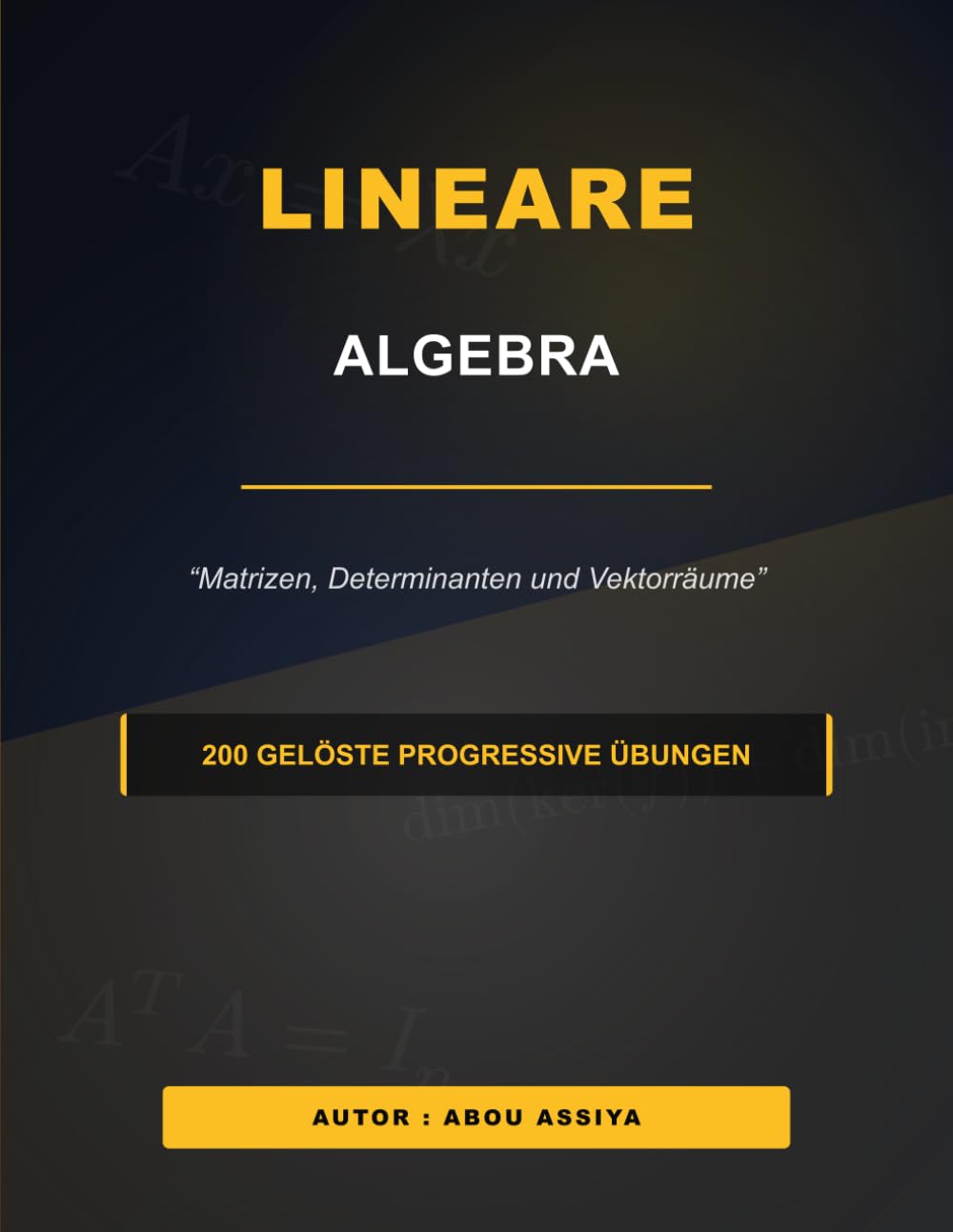 Lineare Algebra: Matrizen, Determinanten und Vektorräume - 200 gelöste progressive Übungen