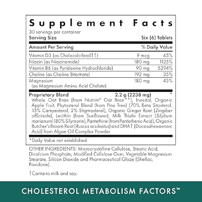 Michael's Health Naturopathic Programs Cholesterol Metabolism Factors - 180 Tablets - Helps Improve Circulation - Statin & Red Yeast Rice Free - 30 Servings