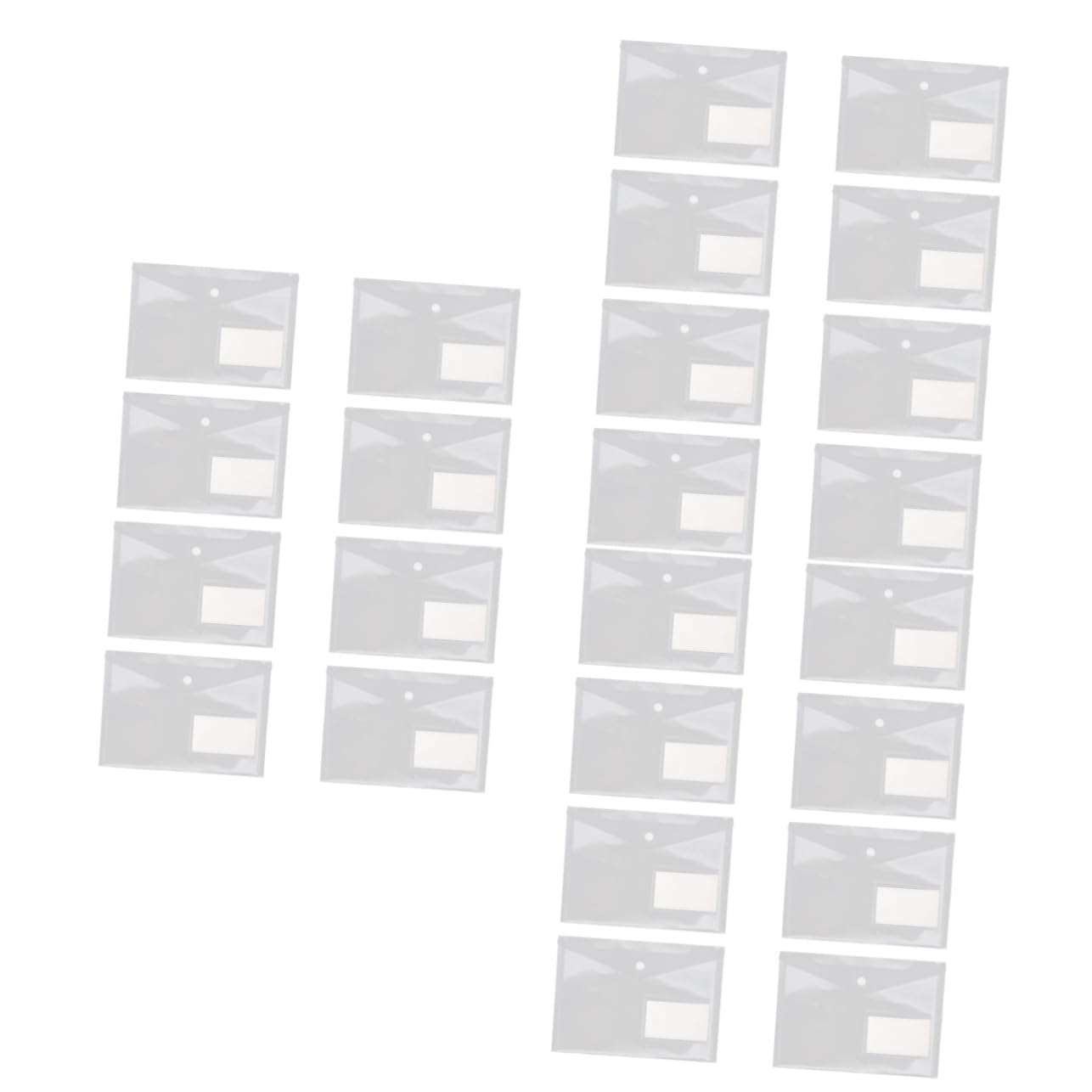 ARTIBETTER 3 Set Buste Trasparenti Con Chiusura Pulsante Organizer Per Documenti Leggero Per E Scuola 20 Pezzi*3