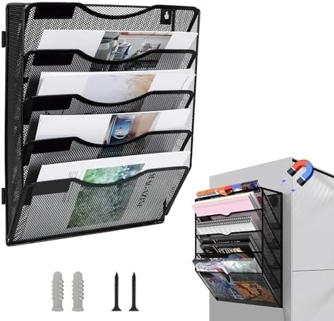 Vdamu 6-Tier Magnetic File Holder - No Drilling Installation File - View #12