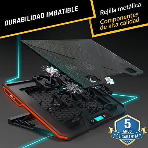 Base refrigeradora portátil de 6 ventiladores con USB para refrigeración de portátil gaming 5