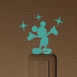 カインズ(CAINZ) ウォールステッカー ミニ 蓄光 ミッキーマウス A ディズニー 小物 スイッチボックス シール ウォールデコレーション キャラクター 壁