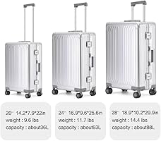 Amazon.com | XZSP AISU Metal all aluminum carry-on suitcase 20 Amazon.com | XZSP AISU Metal all aluminum carry-on suitcase 20