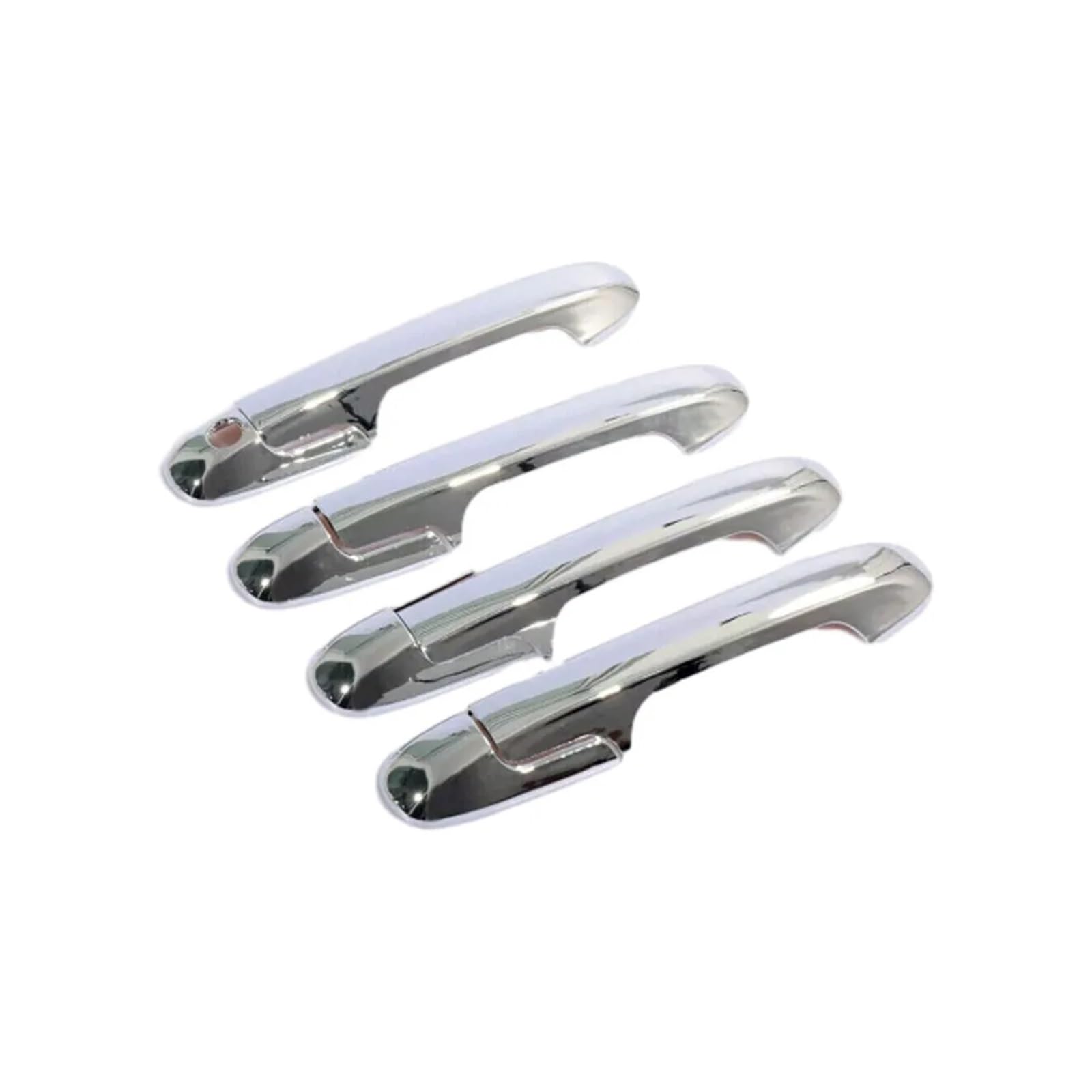 ZhanNuoBHd for Accord for Sedan 2003 2004 2005 2006 2007 Carbon Fiber Car Sticker Door Handle Cover Trim Accessories Protect Decoration Vehicle Exterior Outer Door Handle(Silver)