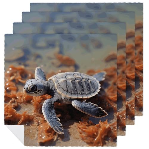 Servilletas de Tela Cuadradas Estilo Floral Pack x6 miniatura 1