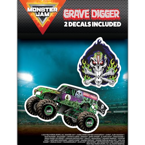 Monster Jam Grave Digger Decals - Set of 2 Grave Digger Mons