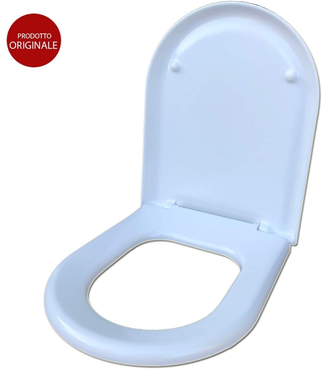 DOLOMITE CLODIA J104900 SEDILE IN TERMOINDURENTE ORIGINALE CERNIERE INOX COLORE BIANCO