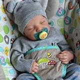 BABESIDE Muñeco Reborn Niño 50cm Realista Vinilo Suave con Accesorios