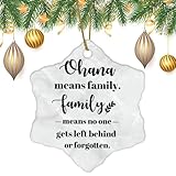 Photo Gallery ohana family ornamenti di natale in ceramica ornamento citazione ornamento decorazioni natalizie per albero souvenir regalo di natale ciondolo decorazione per feste 7,6 cm Photo Gallery ohana family ornamenti di natale in ceramica ornamento citazione ornamento decorazioni natalizie per albero souvenir regalo di natale ciondolo decorazione per feste 7,6 cm