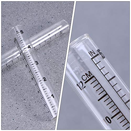 DOITOOL 4Pcs 12CM Tubo De Vidro Medidor de Chuva Chuva De Vidro Copo de Medição Copo de Medição Líqu