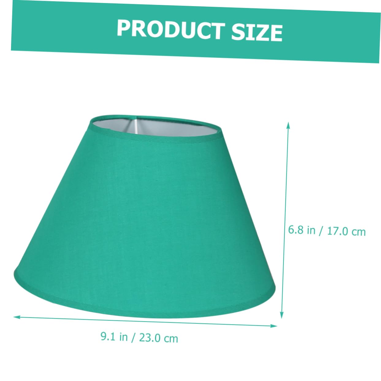 Paralume In Tessuto Verde A Forma Di Botte | Attacco E14 Per Lampada Tavolo E Lampadario | Veemoon