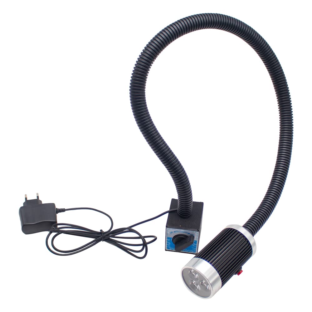 Lampe de Travail de Tour à Led à Base Magnétique Puissante - Lampe de Machine-outil - Lampe de Tour CNC - Lampe de Table Industrielle 9W AC 100-240V