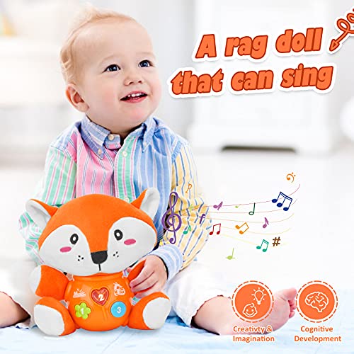 daboot Musical Baby Toys, Cute Fox Baby Newborn Toys for Toddlers Babies 0 3 6 9 12 Month, Infants Baby Toy for Girls… - Image 4
