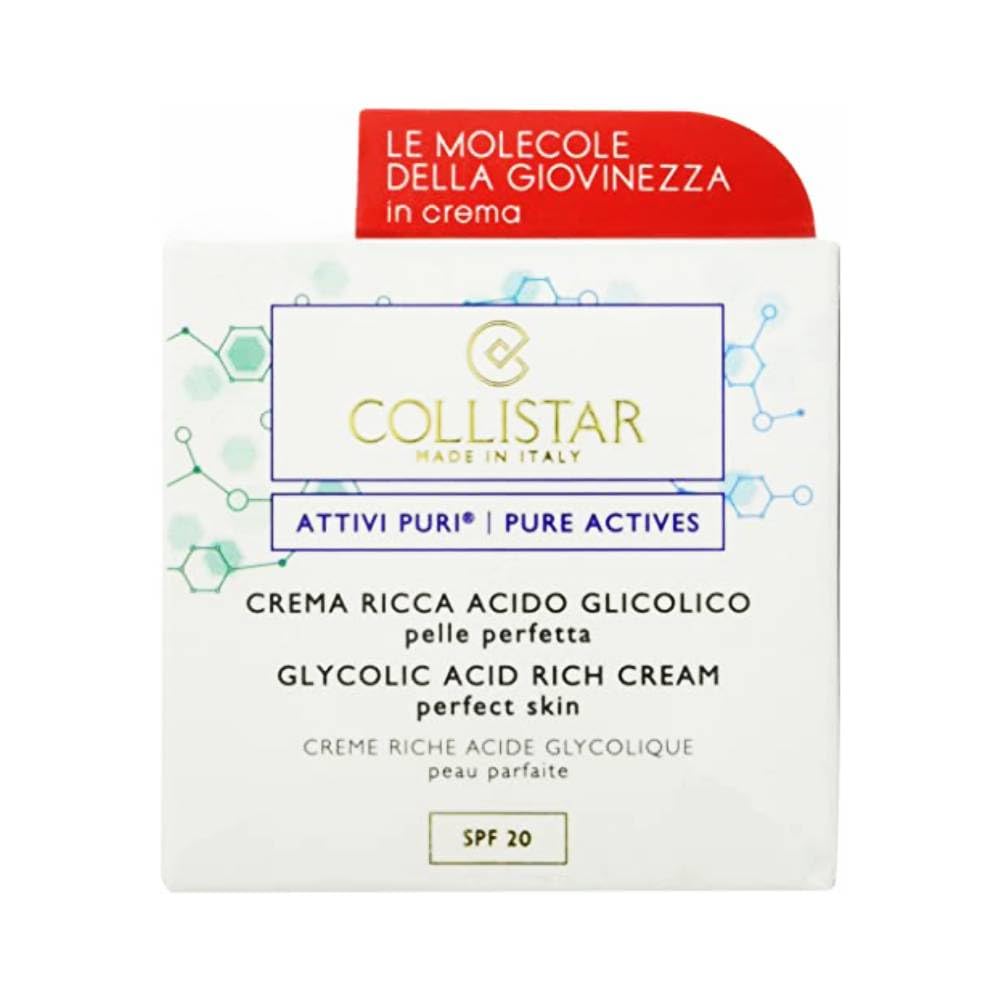 pure actives glycolic acid rich cream perfect skin 50 ml by COLLISTAR