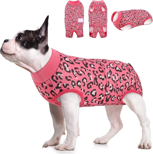 Image of KOESON Soft Dog Surgery Recovery Suit Female to Prevent Licking Wounds, S | Lightweight Dog Recovery Suit for Spaying, Neutering, Abdominal Wounds and Skin Disease, Breathable Cone Collar Alternative
