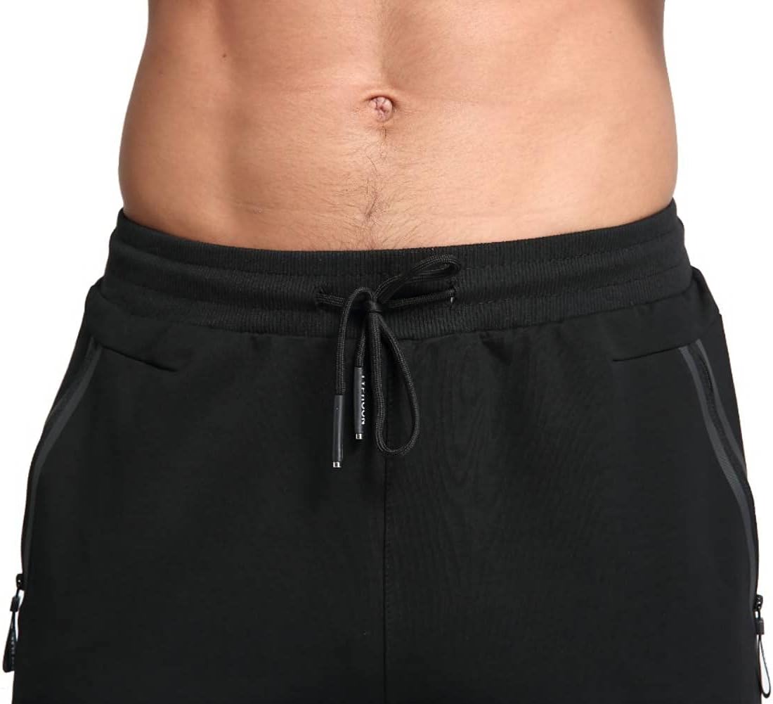 STICKON Mens Casual Joggers Sweatpants Athletic Track Pants with Zipper Pockets - Image 4