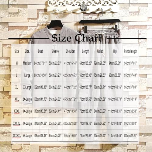 Men's Casual 2 Piece Sets Round Neck Long Sleeve Button Down Shirt Tops and Elastic Waist Pants Set Trendy Outfits3