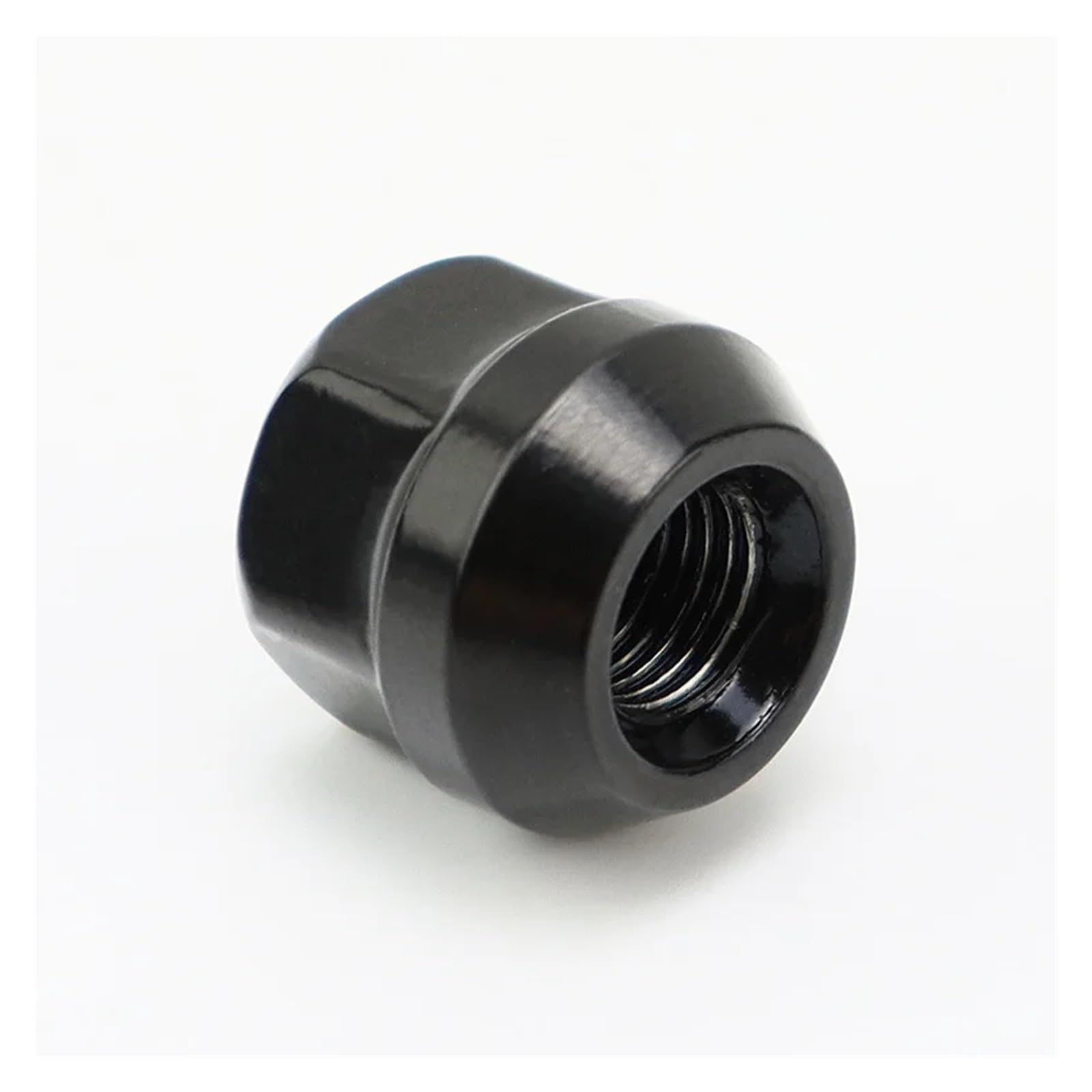 20 szt. Czarne nakrętki do kół z otwartym końcem wysokość 21mm nakrętki z końcówką 1/2-20,m14x1,5,m12x1,5,m12x1,25 klucz 19mm(1-2-20)
