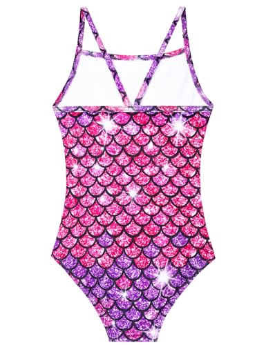 Image of Girls Swimsuits One-Piece Bathing Suits Multicolor Kids Sport Summer Beach Swimwear for 2-10 Years Old