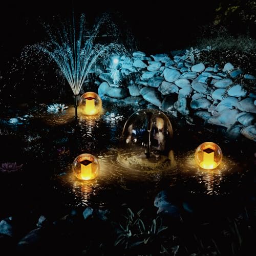 Miniatura 7 de Visofo Luces Solares Flotantes Para Piscina, Impermeables, Para Exteriores, Farolillos Parpadeantes, Decoración De Paisaje, Bolas Luminosas Para Piscina, Spa, Dormitorio, Decoración Nocturna 1 Unidad