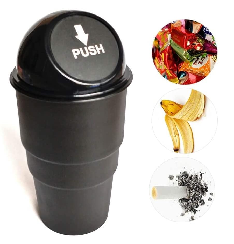 Image of Mini Car Dustbin Trash Bin Universal Traveling Portable Useful for All Cars Accessories