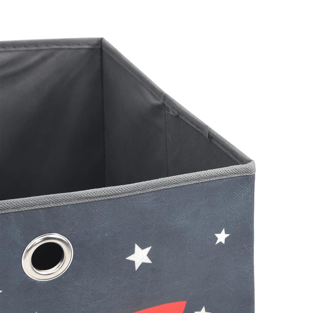 Gecheer 10 STK. Faltboxen Aufbewahrungsbox Zusammenklappbar Spielkiste Regalkorb Faltkiste Kinderbox Grau 32x32x32 cm Vlies