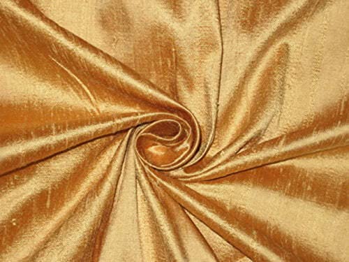 Tissu pure soie Dupioni or terne 137,2 cm pour éviter les textiles mous