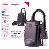 Honeywell 39363-CS2 UltraPro Z-Wave Plus Outdoor Plug-in Switch, Weather-Resistant, 1 Grounded Outlet, 39363, 1 Pack, Black
