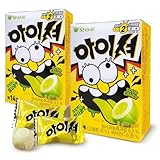 Orion Iciou Super Sour Chewing Soft Candy Green Apple Flavor (2 Pack 84g)